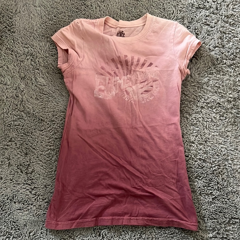 Element dusty pink Baby Tee Y2K size xs.